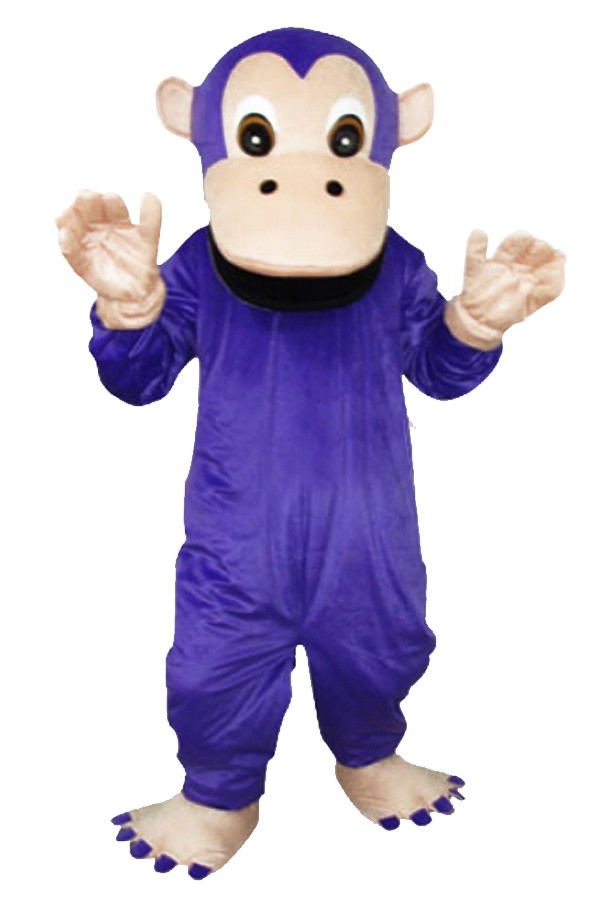 Mascot Costuems Purple Gorilla Costume - Click Image to Close